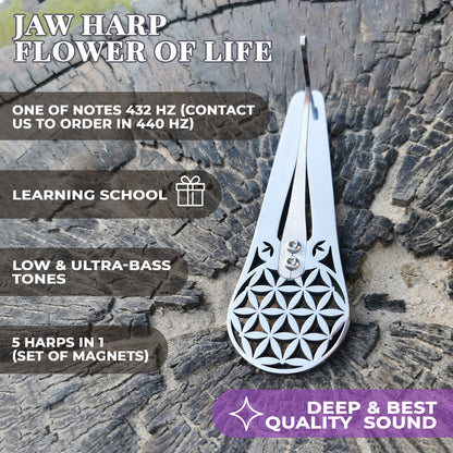 Jaw Harp FLOWER OF LIFE 5 in 1