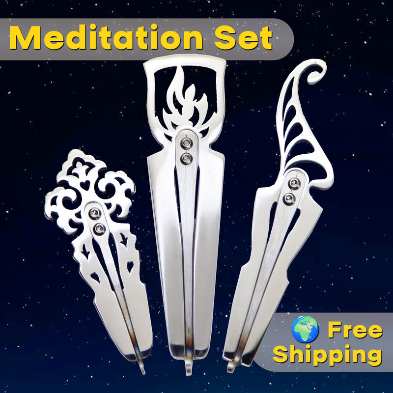 The Meditation Jaw Harp Set: Mahebbat(Love), Fire, Fractal