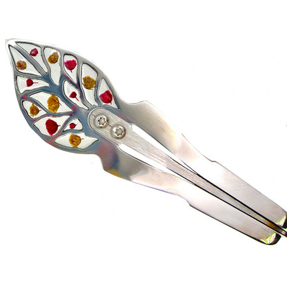 Jaw harp "LEAF" with gypsophila flowers