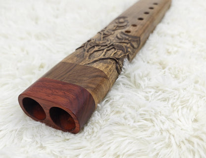 Pimak Double Flute "Whisper of Leaves"