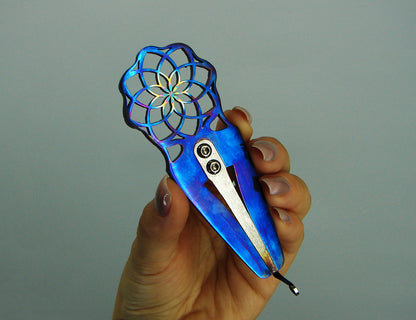 Titanium jaw harp "MANDALA"