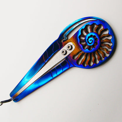 Titanium jaw harp "AMMONITE"